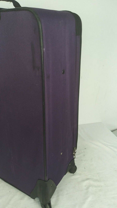 $340 Travel Select Segovia 28" Luggage Spinner Wheels Suitcase Purple Expandable
