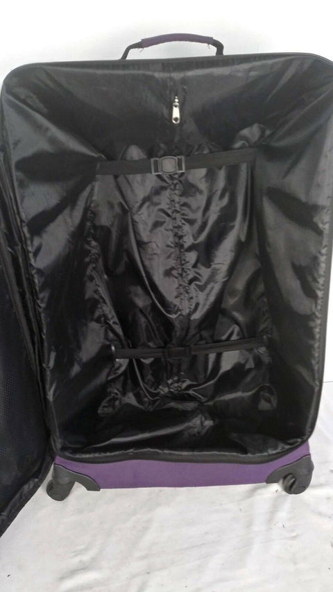 $340 Travel Select Segovia 28" Luggage Spinner Wheels Suitcase Purple Expandable