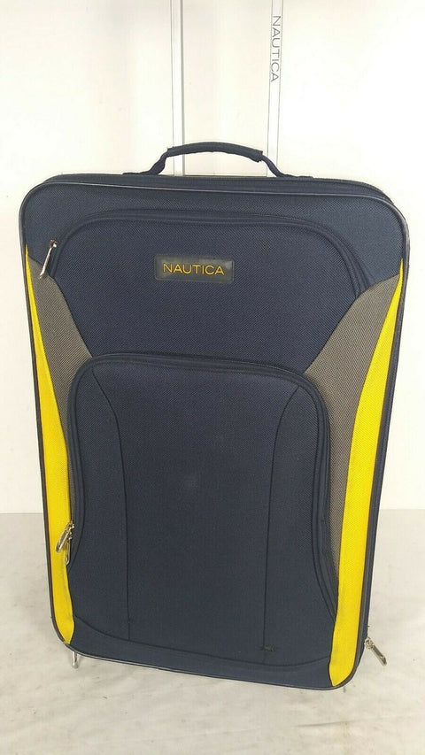$460 NAUTICA Oceanview Expandable Rolling Wheel 24" Suitcase Luggage Blue