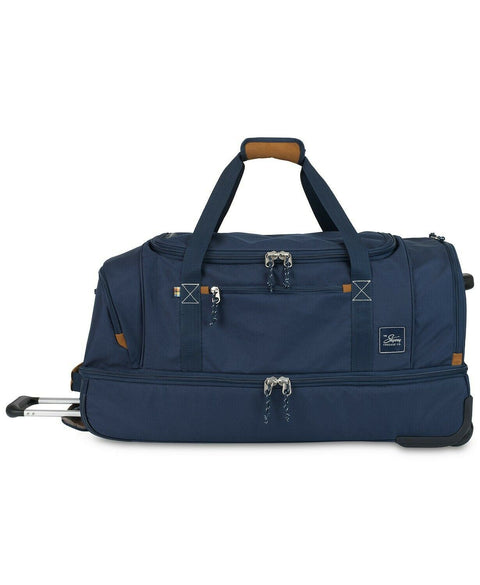 $200 New Skyway Coupeville 28-inch Rolling Duffel Bag Travel Luggage Blue Large