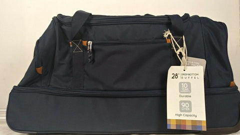 $200 New Skyway Coupeville 28-inch Rolling Duffel Bag Travel Luggage Blue Large