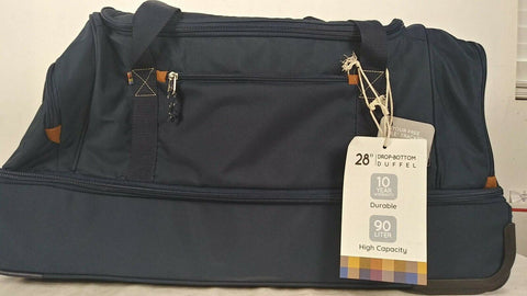$200 New Skyway Coupeville 28-inch Rolling Duffel Bag Travel Luggage Blue Large