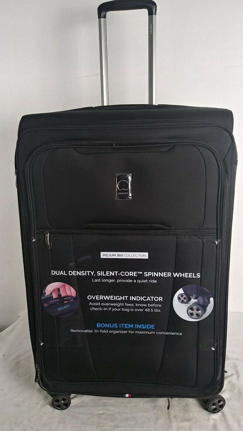 $360 New Delsey Helium 360 29" Expandable Spinner Suitcase Luggage Soft case