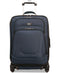 $180 New Skyway Epic 20" Softside Carry-On Expandable Spinner Suitcase Blue - evorr.com