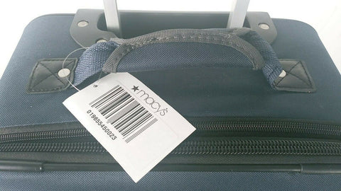 $180 New Skyway Epic 20" Softside Carry-On Expandable Spinner Suitcase Blue - evorr.com