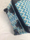 $200 NEW TAG Springfield III 3 Piece Luggage Set Carry On Suitcase Blue Chevron