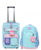 $160 New Crckt Kids 2-Piece Print Carry-On Suitcase Luggage & Backpack Set Dots