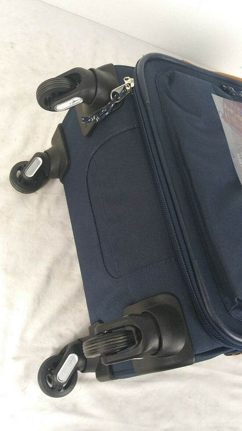 $200 New Skyway Coupeville 20" Carry-On Spinner Suitcase Luggage Blue