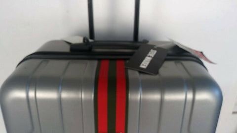 $380 New Steve Madden B-2 Hardcase 28" Luggage Suitcase Spinner Check in Silver
