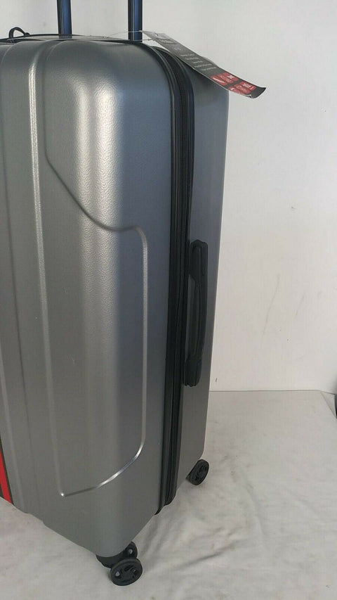 $380 New Steve Madden B-2 Hardcase 28" Luggage Suitcase Spinner Check in Silver
