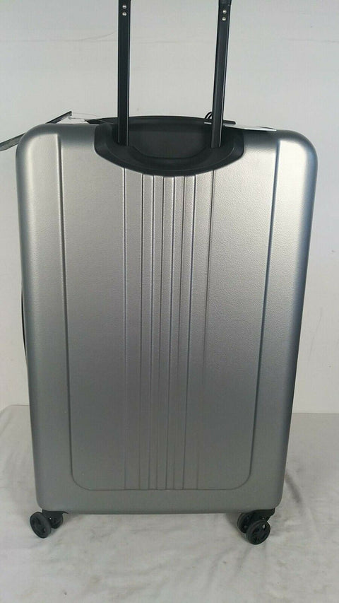 $380 New Steve Madden B-2 Hardcase 28" Luggage Suitcase Spinner Check in Silver