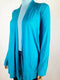 New Karen Scott Womens Long Sleeve Front Open Cardigan Shrug Stretch Blue Size L