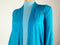 New Karen Scott Womens Long Sleeve Front Open Cardigan Shrug Stretch Blue Size L