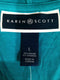 New Karen Scott Womens Long Sleeve Front Open Cardigan Shrug Stretch Blue Size L