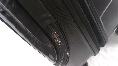 $380 Delsey Eclipse 25" Hard Case Travel Spinner Suitcase Luggage Expandable BLK