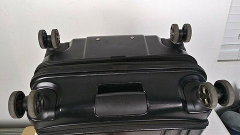 $380 Delsey Eclipse 25" Hard Case Travel Spinner Suitcase Luggage Expandable BLK