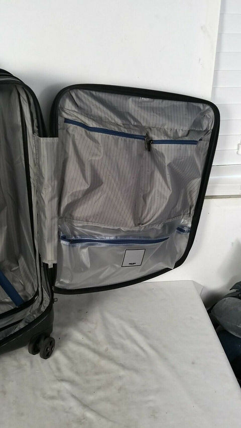 $380 Delsey Eclipse 25" Hard Case Travel Spinner Suitcase Luggage Expandable BLK