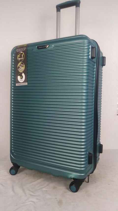 $380 Travel Select Savannah 28" Hard-Case Spinner Luggage Suitcase Aqua Blue