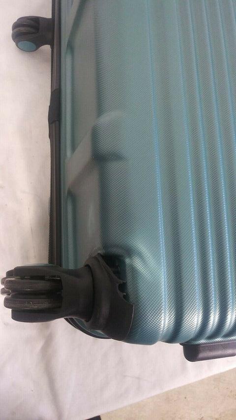$380 Travel Select Savannah 28" Hard-Case Spinner Luggage Suitcase Aqua Blue