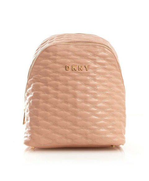 $175 DKNY Allure 14" Quilted Travel Backpack Blush Pink shoulder bag