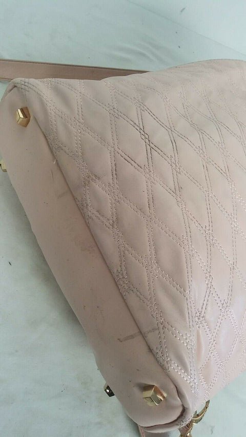 $175 DKNY Allure 14" Quilted Travel Backpack Blush Pink shoulder bag