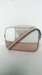 $88 New Guess Women's Pink White Crossbody Kamryn Shoulder Bag Saffiano Leather