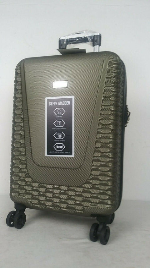 $280 New Steve Madden Antics Hardshell  Carry on 20" Luggage Suitcase Spinner