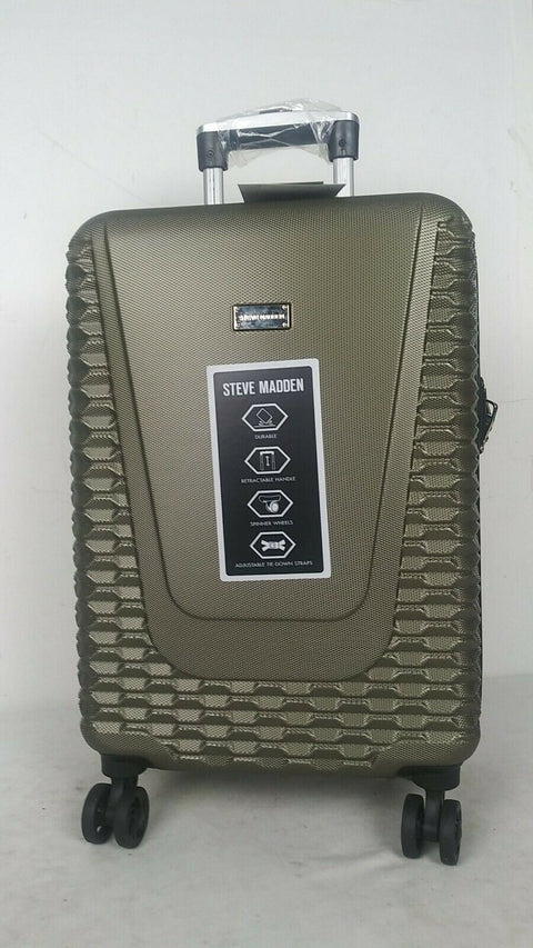 $280 New Steve Madden Antics Hardshell  Carry on 20" Luggage Suitcase Spinner