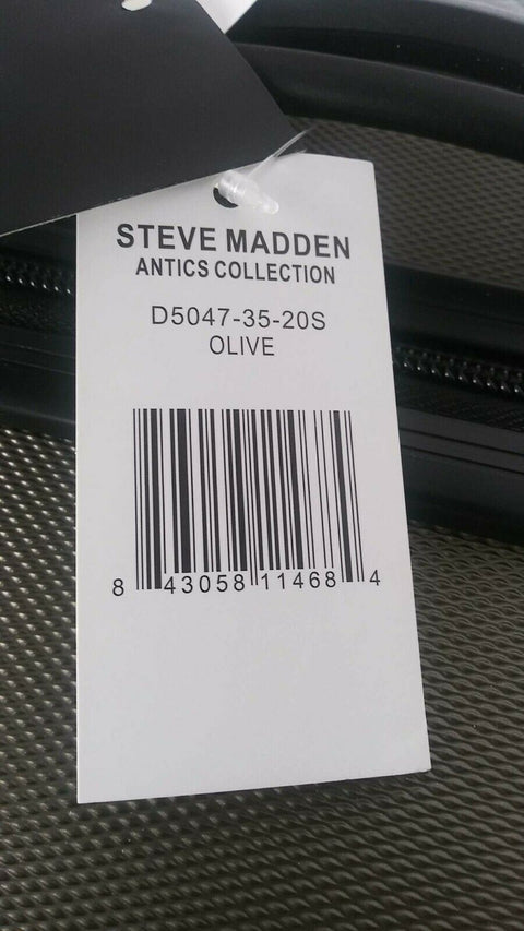 $280 New Steve Madden Antics Hardshell  Carry on 20" Luggage Suitcase Spinner