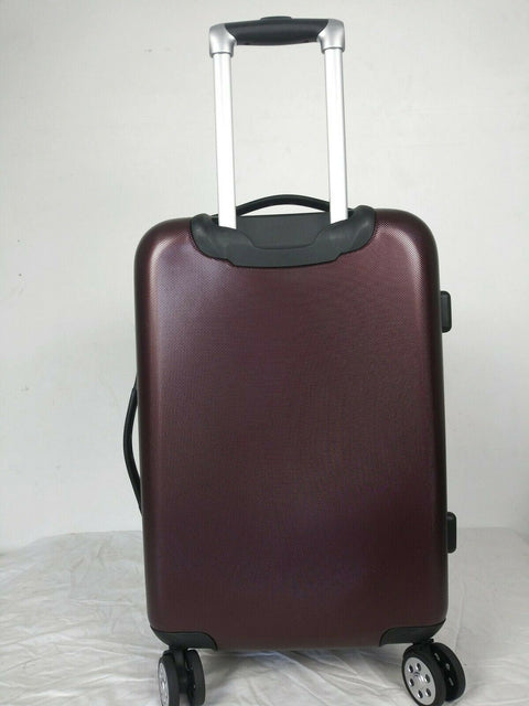 $240 London Fog Southbury 21" Hardcase Carry On Expandable Luggage Suitcase Wine