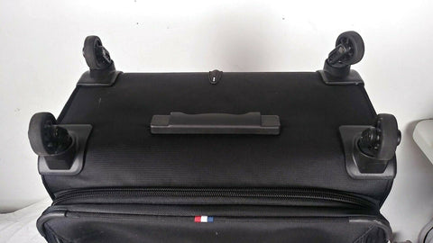 $280 Delsey Opti-Max 25" Expandable Spinner Suitcase Luggage Black Softcase