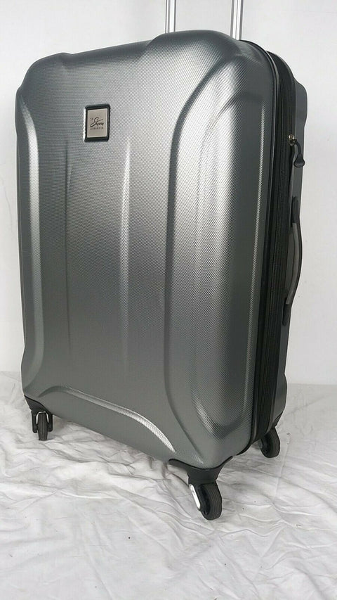 $250 Skyway Nimbus 3 24" Hard shell Expandable Spinner Suitcase Luggage Gray
