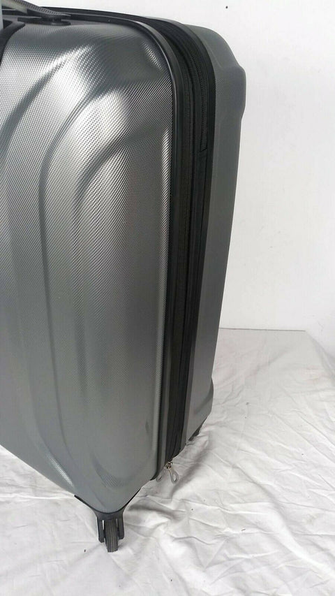 $250 Skyway Nimbus 3 24" Hard shell Expandable Spinner Suitcase Luggage Gray