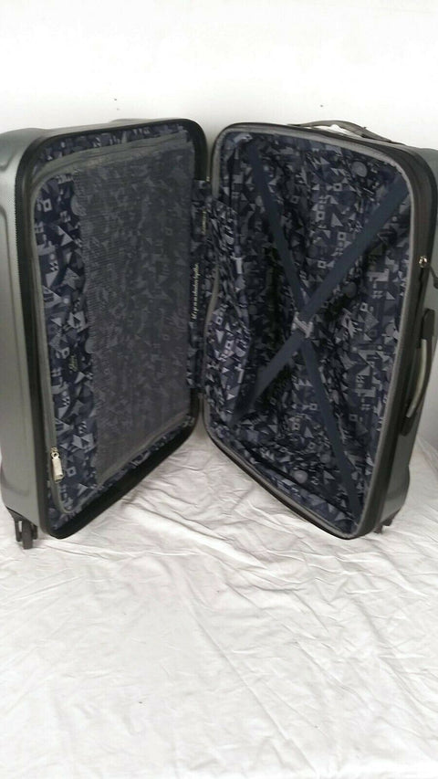 $250 Skyway Nimbus 3 24" Hard shell Expandable Spinner Suitcase Luggage Gray