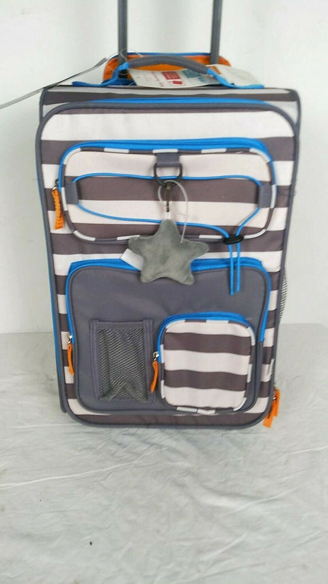 $160 New Crckt Kids 2-Piece Stripe Carry-On Suitcase Luggage & Backpack Set