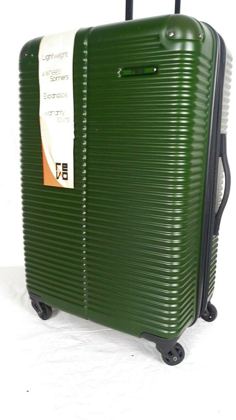 $360 REVO Mini Pipeline 25" Hardside Expandable Spinner Suitcase Luggage Green