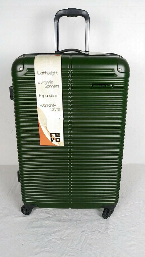 $360 REVO Mini Pipeline 25" Hardside Expandable Spinner Suitcase Luggage Green