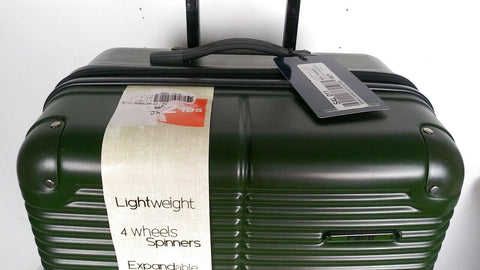 $360 REVO Mini Pipeline 25" Hardside Expandable Spinner Suitcase Luggage Green