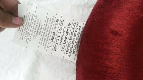 $40 New Bon Voyage Travel Memory foam Neck Pillow & Throw Blanket Set Red/Black