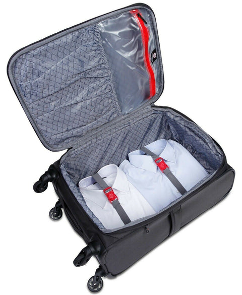 $160 NEW Revo Airborne 20" Soft Spinner Suitcase Carry on luggage Gray - evorr.com