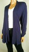 New NY Collection Women's Long Sleeve Blue Front Open Shrug Peplum Plus Size 2X