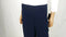 ALFRED DUNNER Women's Straight Pull-On Dress Pants Blue Elastic Waist Plus 18W