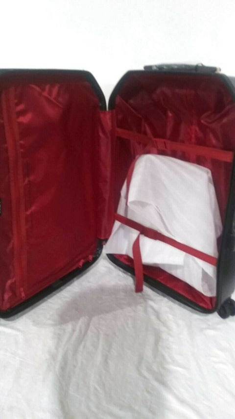 $275 NEW DKNY Allure 24" Hardcase Spinner Wheel Suitcase Travel Luggage Black