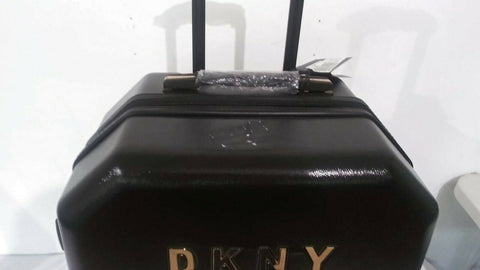 $275 NEW DKNY Allure 24" Hardcase Spinner Wheel Suitcase Travel Luggage Black