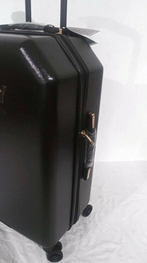 $275 NEW DKNY Allure 24" Hardcase Spinner Wheel Suitcase Travel Luggage Black