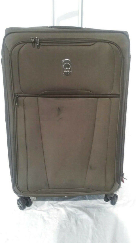 $360 Delsey Helium 360 29" Expandable Spinner Suitcase Luggage Soft Green Mocha