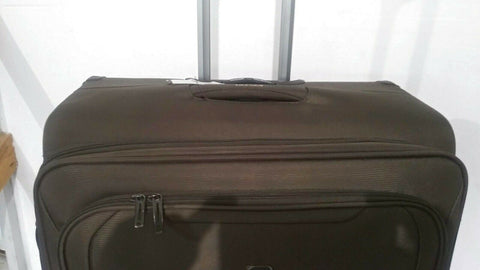 $360 Delsey Helium 360 29" Expandable Spinner Suitcase Luggage Soft Green Mocha