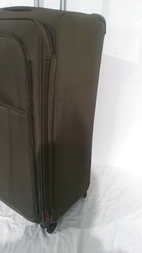 $360 Delsey Helium 360 29" Expandable Spinner Suitcase Luggage Soft Green Mocha