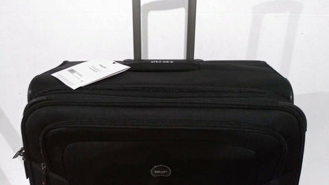 $320 New Delsey Opti-Max 29" Expandable Spinner Suitcase Luggage Softcase Black