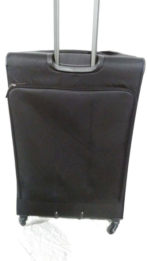 $320 New Delsey Opti-Max 29" Expandable Spinner Suitcase Luggage Softcase Black